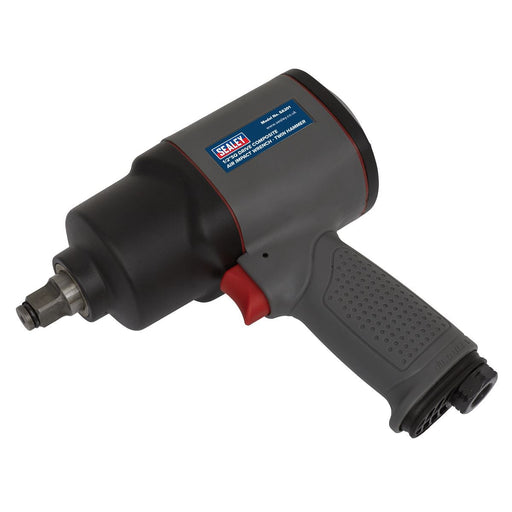 Sealey Air Impact Wrench 1/2"Sq Drive Composite Twin Hammer SA201 Sealey  - Dynamic Drive