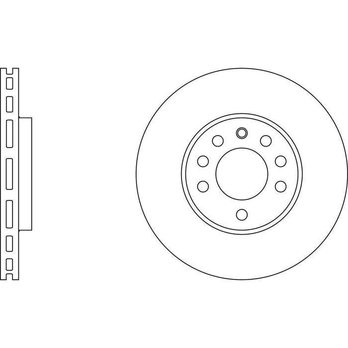 Apec Brake Disc Front Fits Cadillac Bls Fiat Croma Opel Signum Vectra Saab 9-3 V