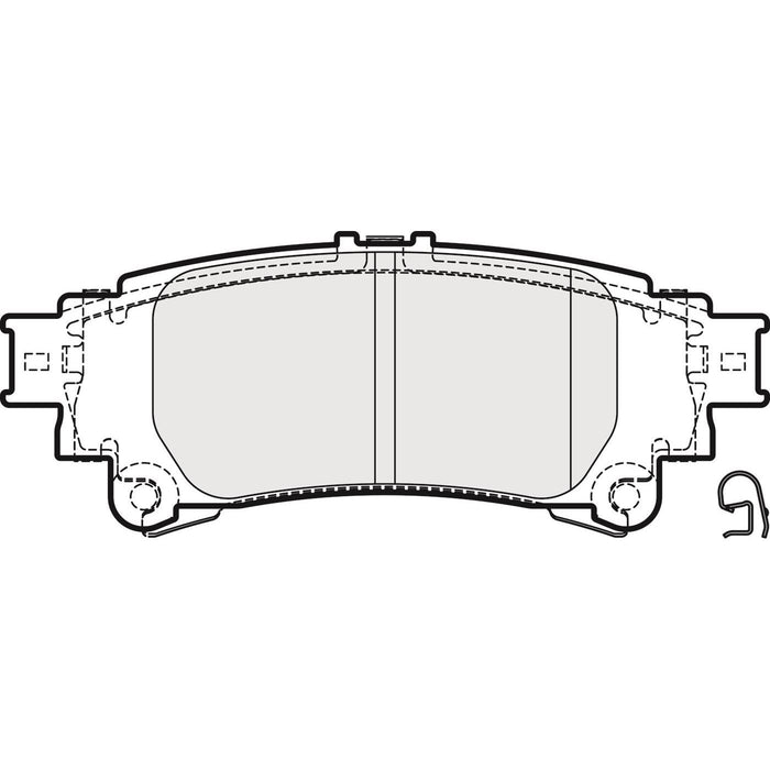 Apec Brake Pads Rear Fits Lexus Gs250 Gs300 Gs450 Is200 Is250 Is300 Rc200 Rc300