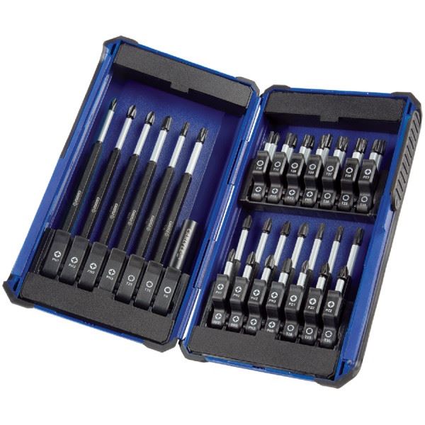 Carlyle Hand Tools Insert Bit Set, 1/4in. Hex Bit, 35-PC Impact Bit Set w/ Holder, Carlyle