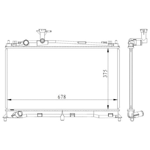 NRF Radiator 53411 NRF  - Dynamic Drive