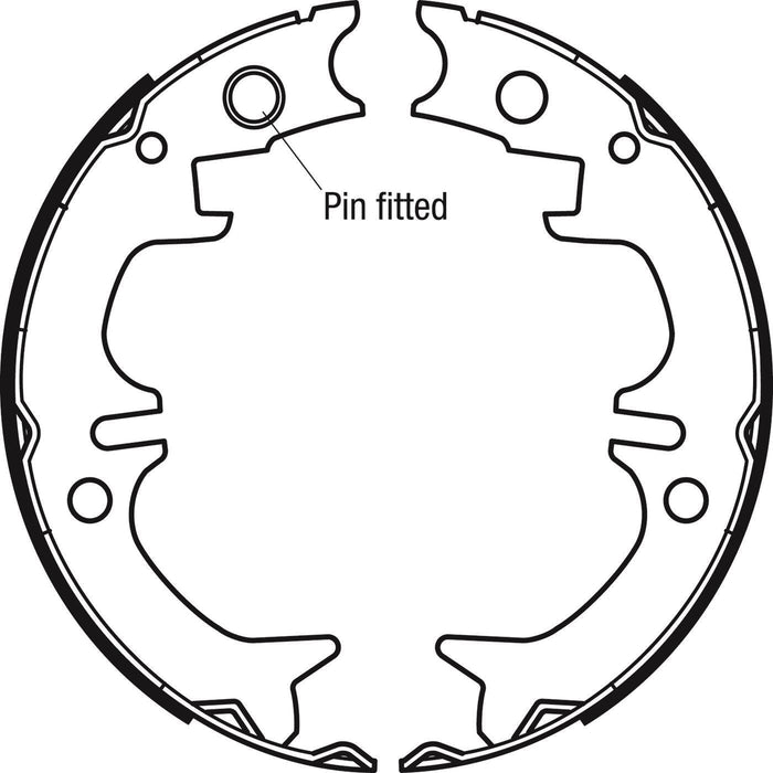 Apec Brake Shoe H/R Fits Lexus Rx300 Toyota Avensis Camry Celica