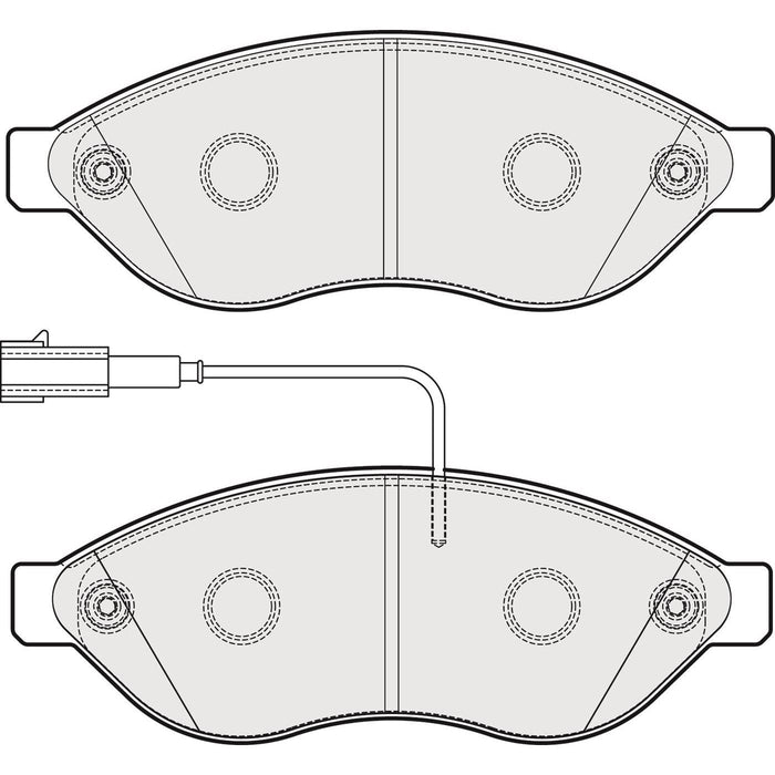 Apec Brake Pads Front Fits Citroen Relay Fiat Ducato Peugeot Boxer Apec  - Dynamic Drive