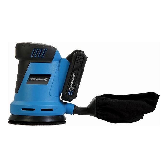 Silverline 18V Random Orbit Sander 125mm 18V Silverline  - Dynamic Drive