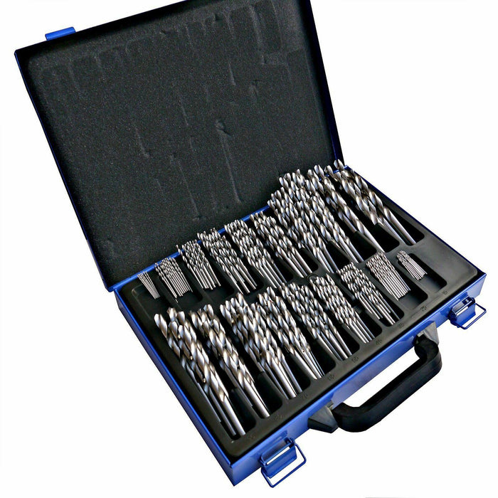 170pc HSS Engineering Drill Set Precision Steel 1 - 10mm Steel Case Simply  - Dynamic Drive