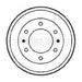 Genuine Borg & Beck Brake Drum fits Nissan Terrano II 2.42.7 93 BBR7163 Borg & Beck  - Dynamic Drive