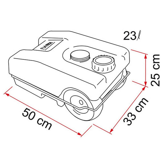 Fiamma Waste Water Roll-Tank 23L (02428A01-)