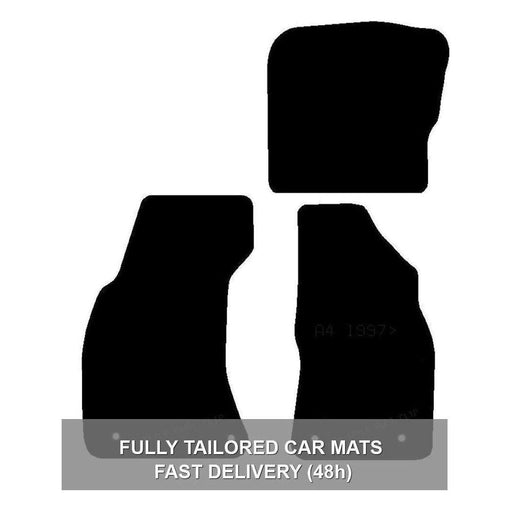 Fully Tailored Black Rubber Car Mats for Audi A4 97 Set of 4 With 4 Clips UKB4C  - Dynamic Drive