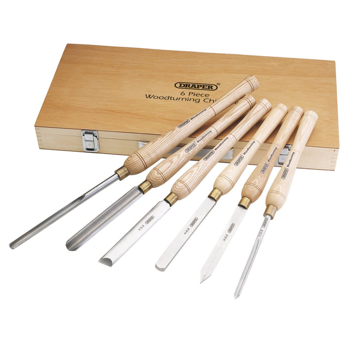 Draper HSS Woodturning Chisel Set (6 Piece) 58697