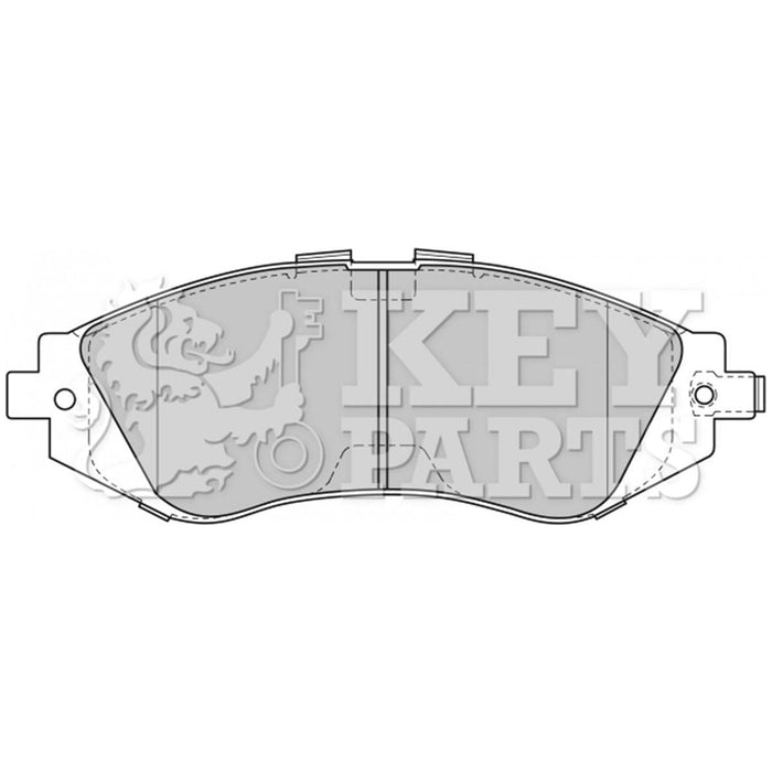 Genuine Key Parts KBP1881 Front Brake Pads (Akebono)