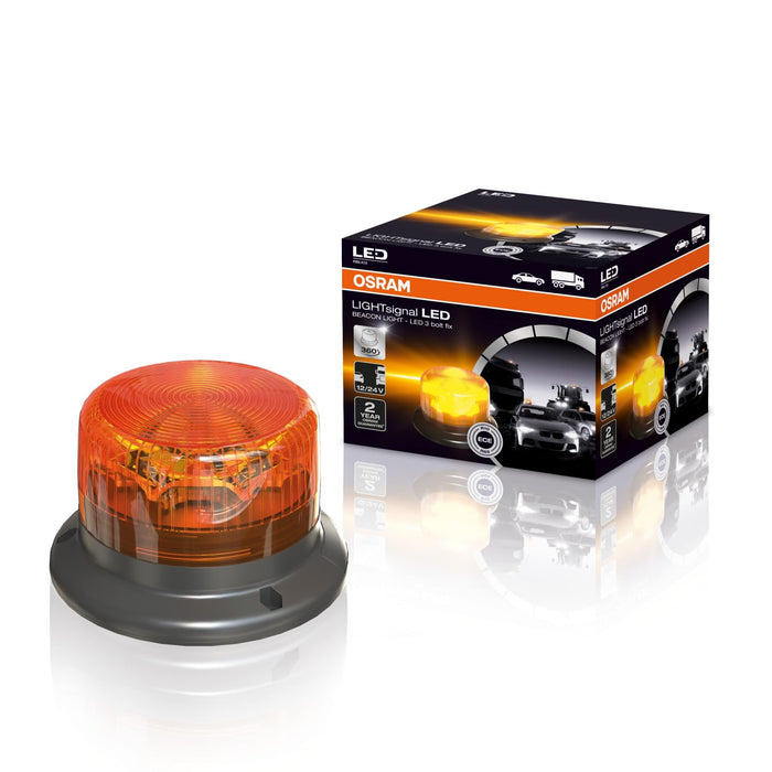 Osram LIGHTsignal LED BEACON LIGHT, LED rotating beacon, 360°, amber flashing