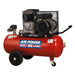 Sealey Air Compressor 50L Belt Drive 3hp with Cast Cylinders & Wheels SAC1503B Sealey  - Dynamic Drive