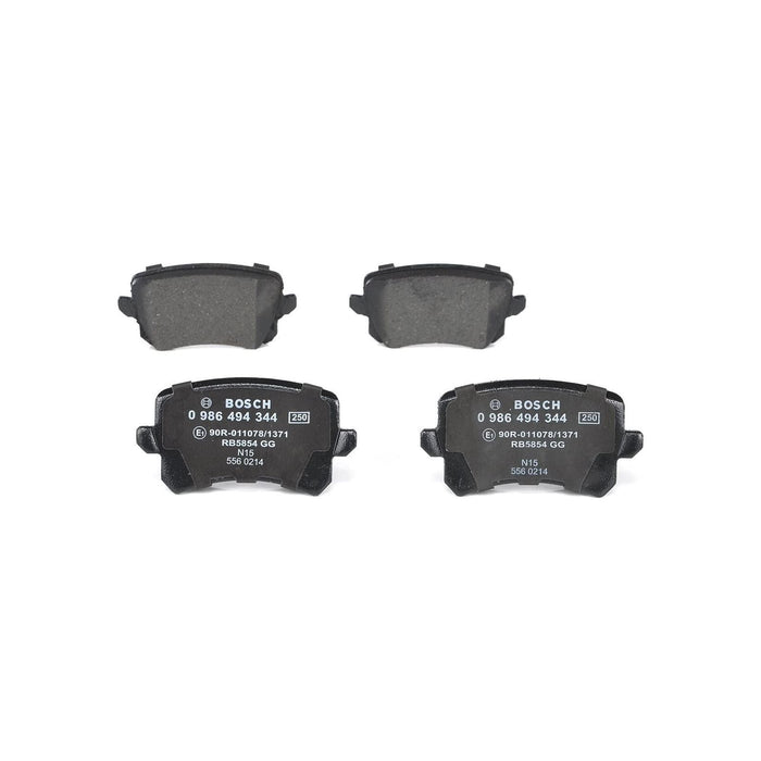 Bosch Brake Pad Set Bp1252 fits VW Tiguan TDi|TDi BlueMotion - 2.0 - 07-18 09864