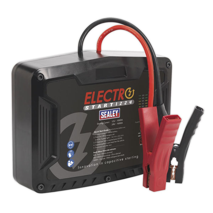 Sealey ElectroStartï Batteryless Power Start 1000/1600A 12/24V E/START1224 Sealey  - Dynamic Drive