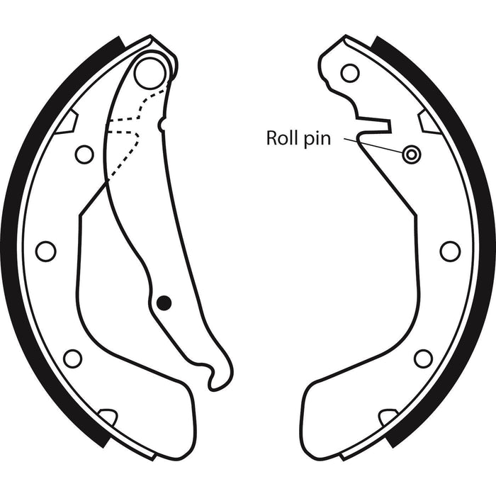 Apec Brake Shoe Rear Fits Daewoo Espero Lanos Nexia Nubira Opel Astra Corsa Tigr