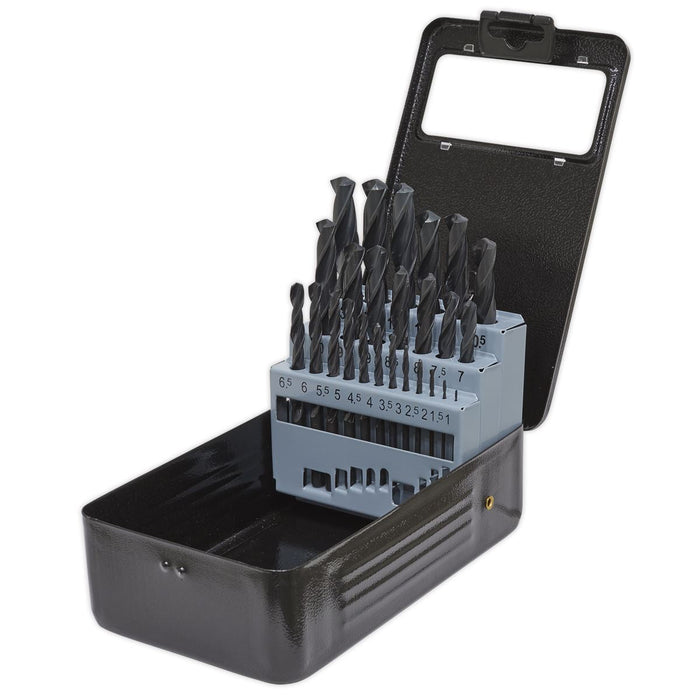 Sealey HSS Roll Forged Drill Bit Set 25pc1-13mm DBS25RF