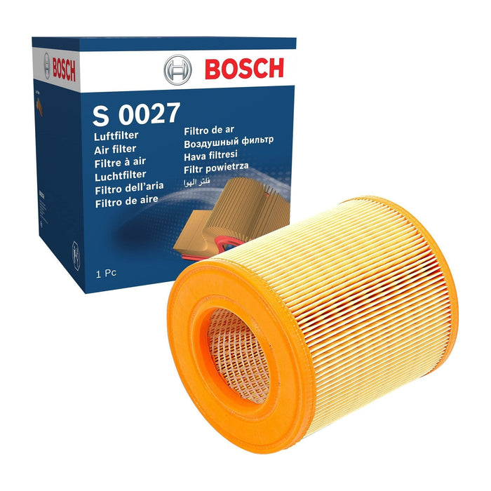 Genuine Bosch Car Air Filter S0027 fits Audi A6 TDi - 2.0 - 04-08 F026400027