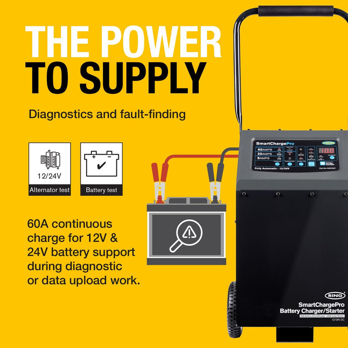 Ring Smartchargepro Trolley 60A 12/24V RSCP60T - Efficient Charging