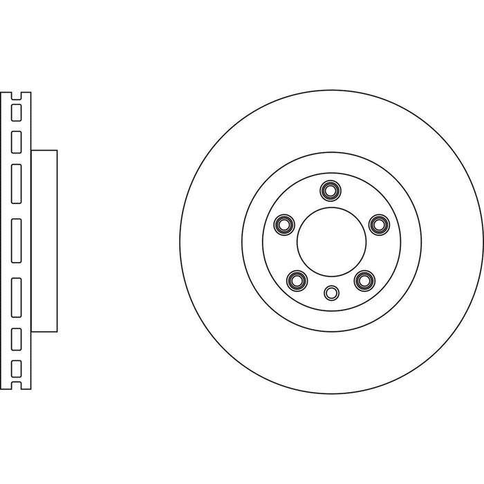 Apec Brake Disc Front Fits Porsche Cayenne