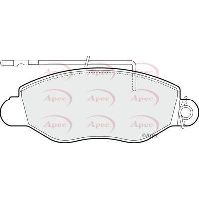 Apec Brake Pads Front Fits Nissan Cabstar