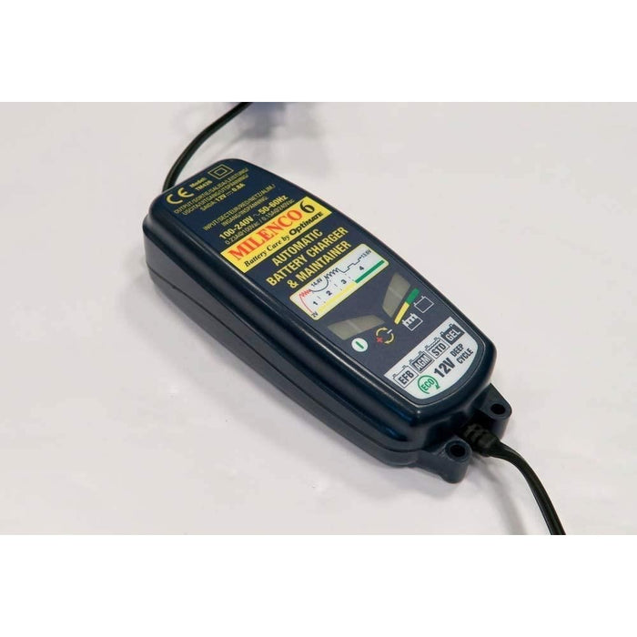 Milenco 6 by Optimate Multi Step Leisure Battery Smart Charger Maintainer Milenco  - Dynamic Drive