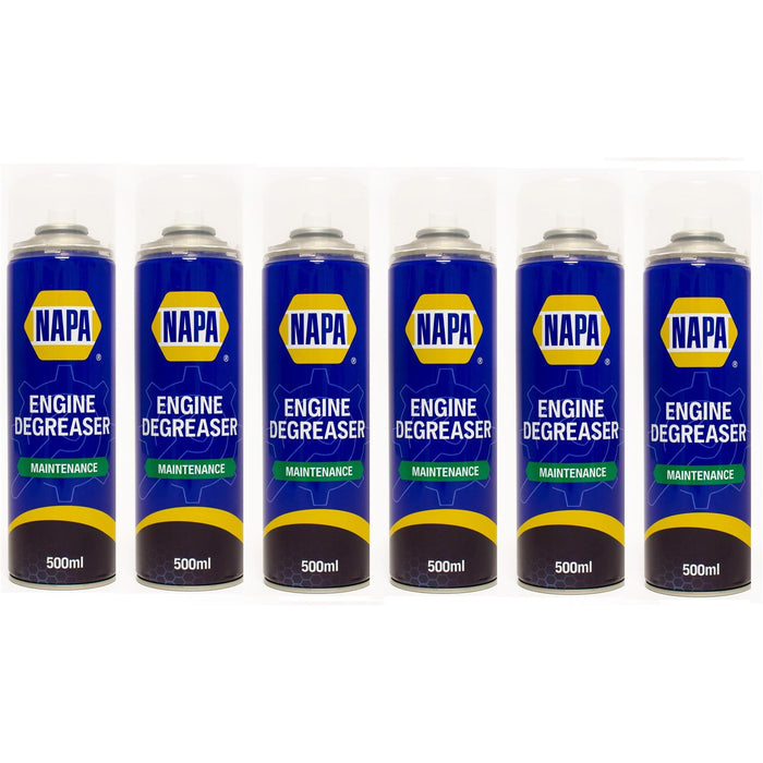 6x NAPA Engine Degreaser Degreasant Spray Cleaner Grease Dirt Remover 500ml Napa  - Dynamic Drive