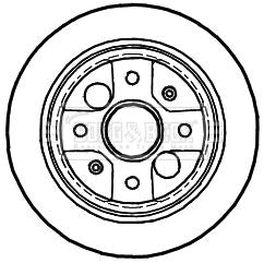 Genuine Borg & Beck Brake Disc Pair fits Honda CivicIntegrarear 86 BBD4988 Borg & Beck  - Dynamic Drive