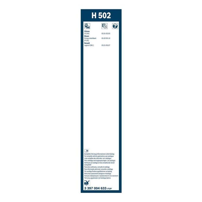 Genuine Bosch Superplus Plastic Blade Rear 500 H502