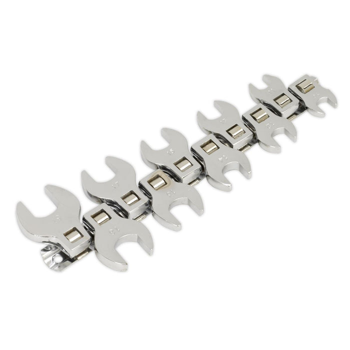 Seigen by Sealey Crow's Foot Open End Spanner Set 10pc 3/8"Sq Drive Metric S0866 Sealey  - Dynamic Drive