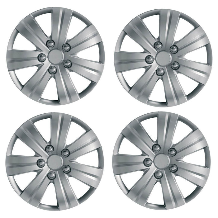 Set 4 Wheel Trims Hub Caps 16" Covers Universal Fit Car Van