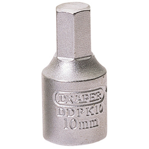 Draper Hexagon Drain Plug Key, 3/8 Sq. Dr., 10mm 38328 Draper  - Dynamic Drive