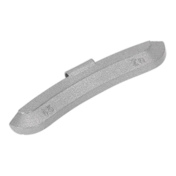 Sealey Wheel Weight 45g Hammer-On Zinc for Steel Wheels Pack of 50 WWSH45 Sealey  - Dynamic Drive