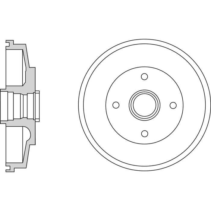 Apec Brake Drum Rear Fits Kia Rio