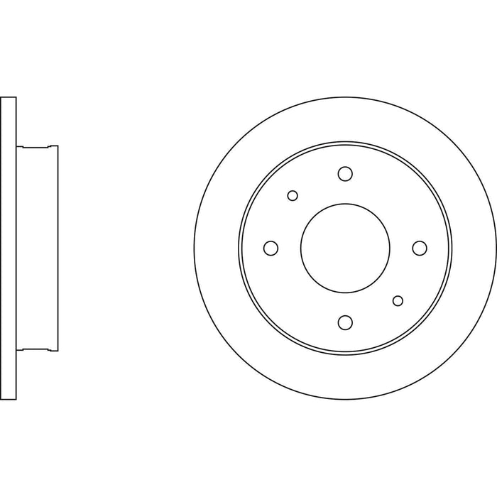 Apec Brake Disc Front Fits Hyundai Amica Atoz