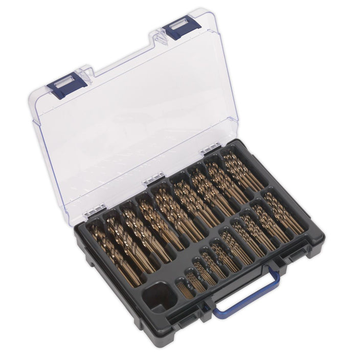 Sealey HSS Cobalt Fully Ground Drill Bit Assortment 170pc1-10mm DBS170CB