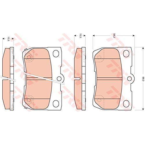 Genuine TRW Brake Pads (Rear) (R90) GDB3399