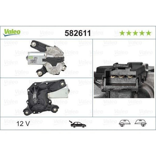 Valeo Wiper Motor 582611 Automotive Part fits Opel Vauxhall Astra Valeo  - Dynamic Drive