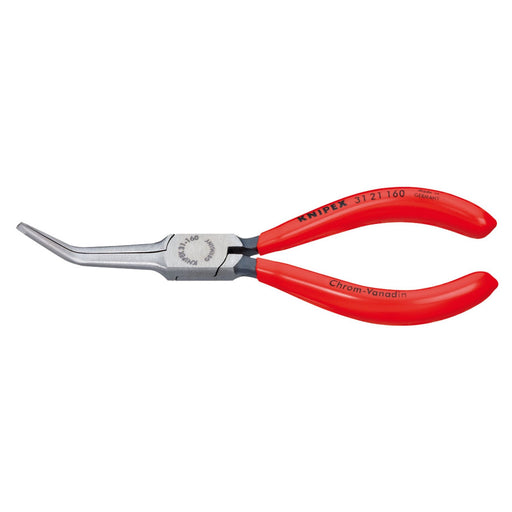 Draper Knipex 31 21 160 SB Bent Needle Nose Pliers, 160mm 55738 Draper  - Dynamic Drive