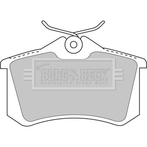 Genuine Borg & Beck Rear Brake Pads fits Renault Megane Scenic 2000 BBP1778 Borg & Beck  - Dynamic Drive