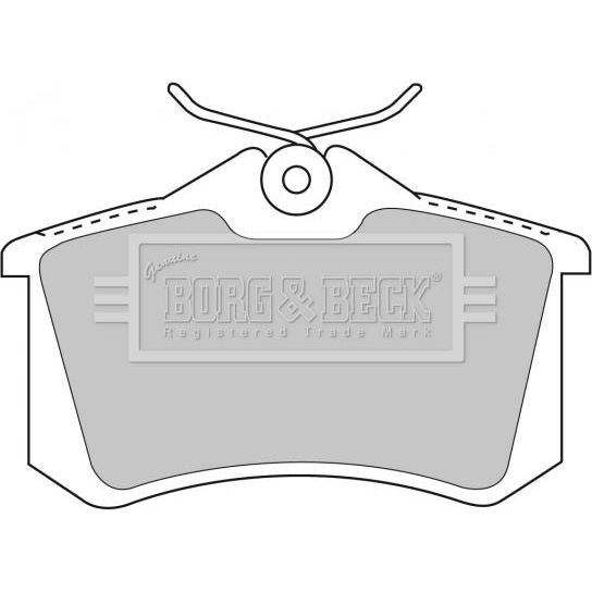 Genuine Borg & Beck Rear Brake Pads fits Renault Megane Scenic 2000 BBP1778 Borg & Beck  - Dynamic Drive