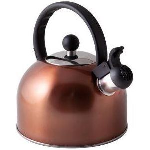 2l Boil It Copper Whistling Gas Kettle Camping Caravan Motorhome Cordless Via Mondo  - Dynamic Drive