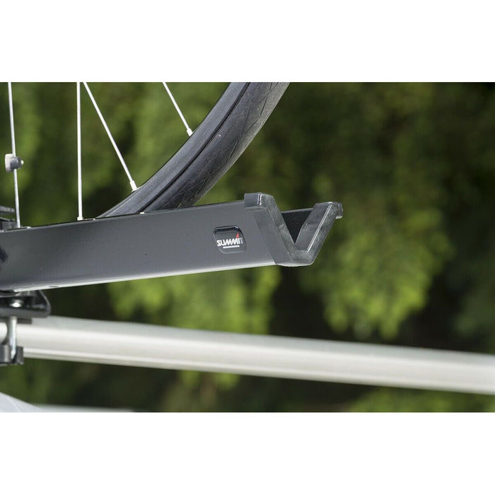 2x Car Roof Mounted Rack Bar Mounted Bike Cycle Carrier Upright Bike Carrier - UK Camping And Leisure