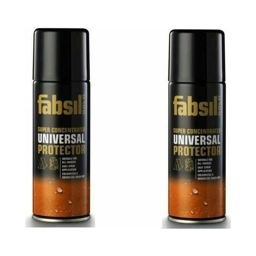 2x Fabsil Gold Waterproofer 200ml Aerosol Spray On Fabric Waterproofing - UK Camping And Leisure