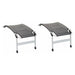 2x Isabella Footrest Light Grey for Thor Loke Odin and Beach Chair - UK Camping And Leisure