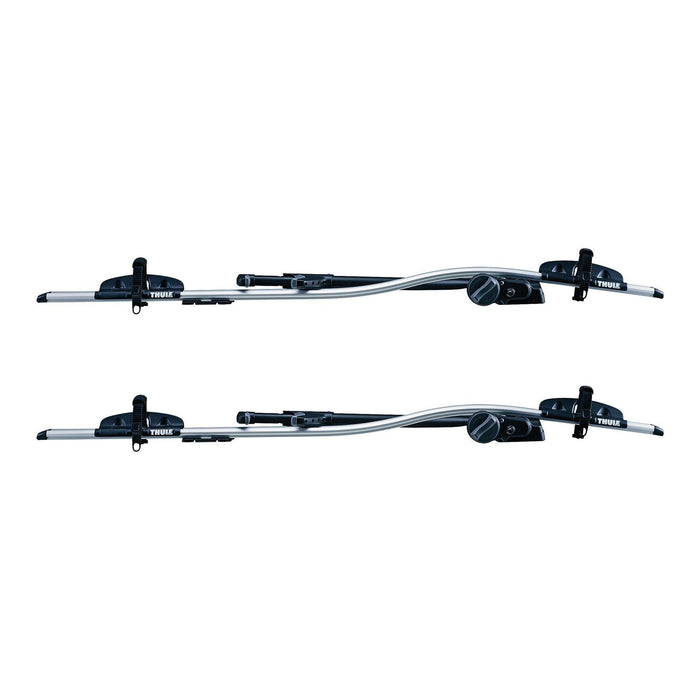 2x Thule ProRide 591 Bike Carrier Rack Roof Bar Mounted Aluminium Thule  - Dynamic Drive