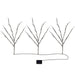 3 x 60 LED Branch Leaf Tree Solar WHITE Power Lights Outdoor Garden Path Patio Streetwize  - Dynamic Drive