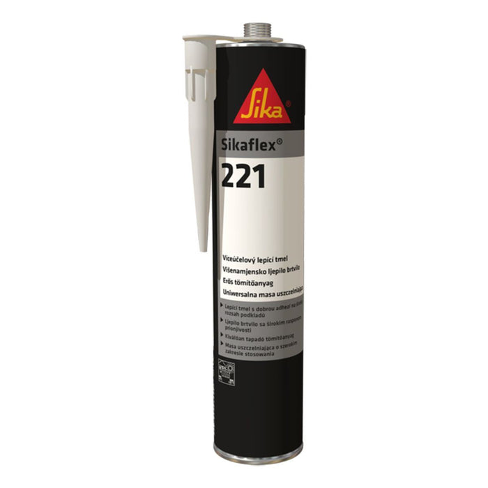 Sikaflex 221 Multipurpose Polyurethane Adhesive/Sealant 300ml Black Sika  - Dynamic Drive