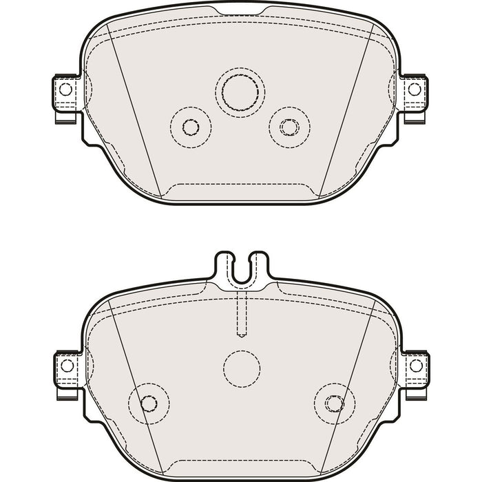 Apec Brake Pads Rear Fits Mercedes Cls Class E Apec  - Dynamic Drive