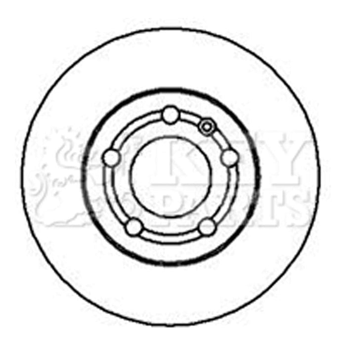 Genuine Key Parts KBD4064 Brake Disc Pair (Front)