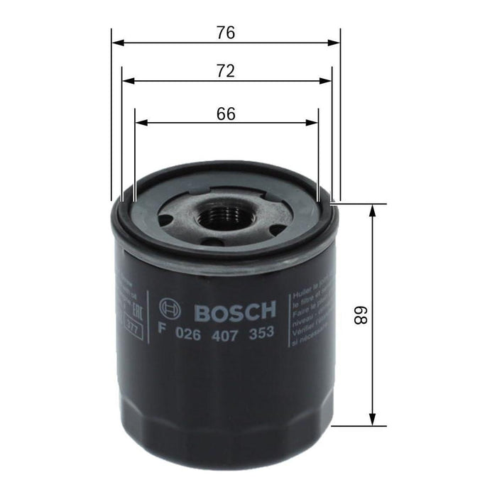 Bosch Car Oil Filter P7353 F026407353